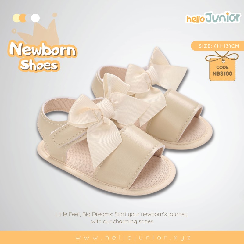 Hello Junior baby shoes for newborn to 18 month, made with cotton and rubber sole