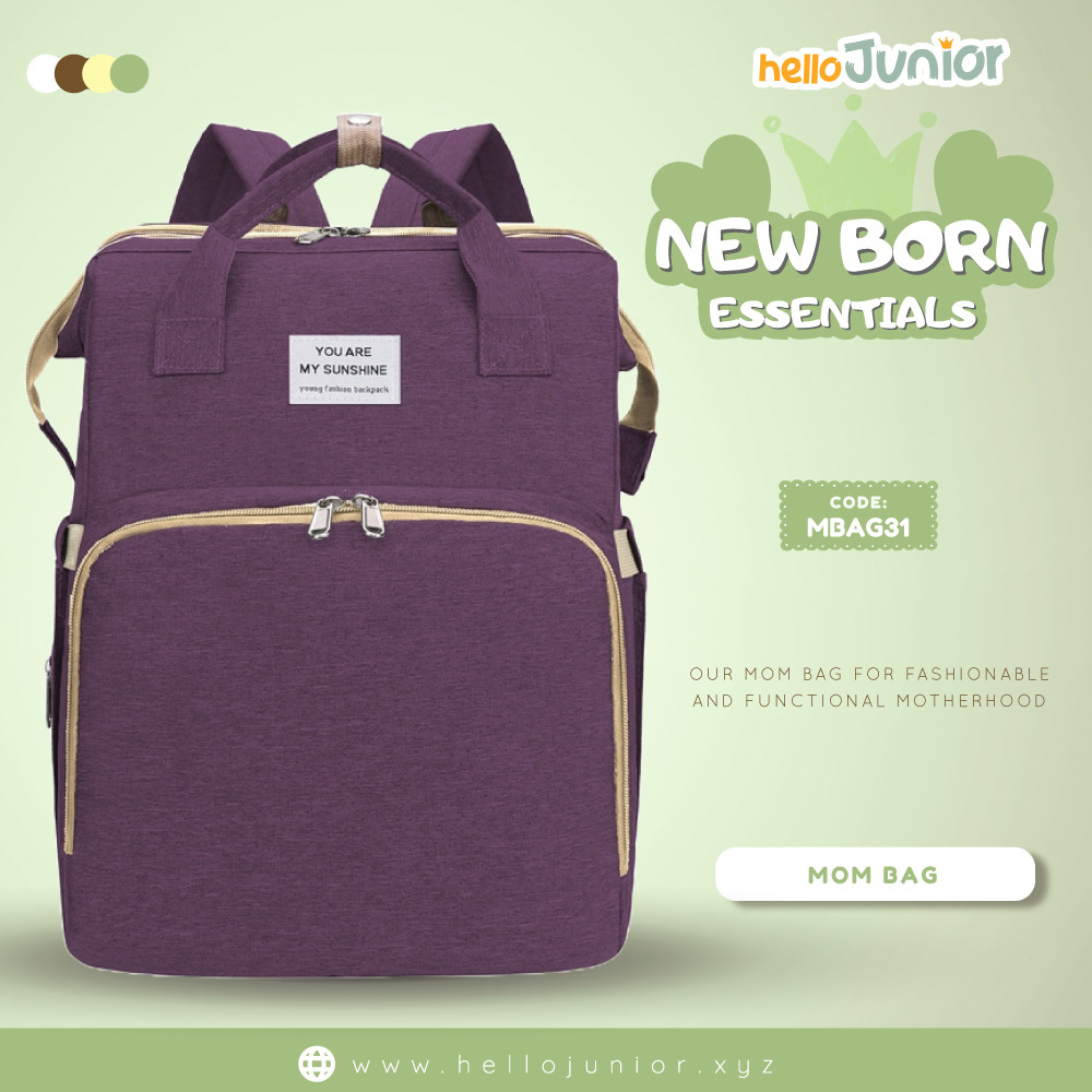 Mummy baby backpack bag / Bag for Mom, Gray