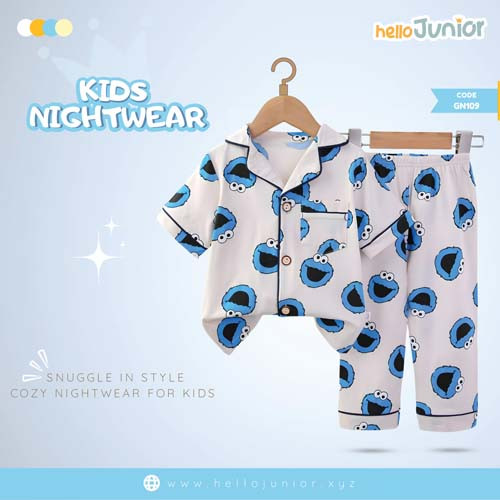 Hello Junior Kids Nightwear / PJ Set / Night Dress (6 Months to 11 Years)