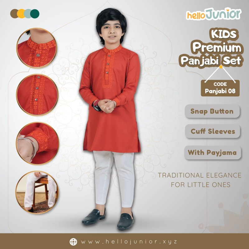 Premium Panjabi with pajama set for kids (1 years - 6 years)