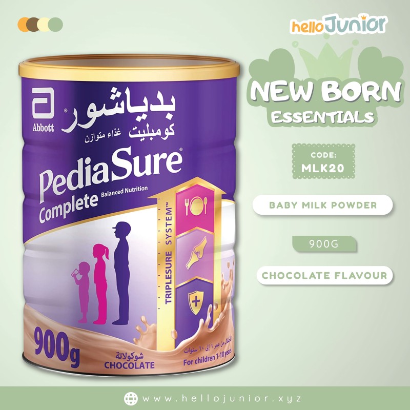 Abbott Pediasure Complete Balanced Nutrition for children aged 1-10 years - Chocolate 900g