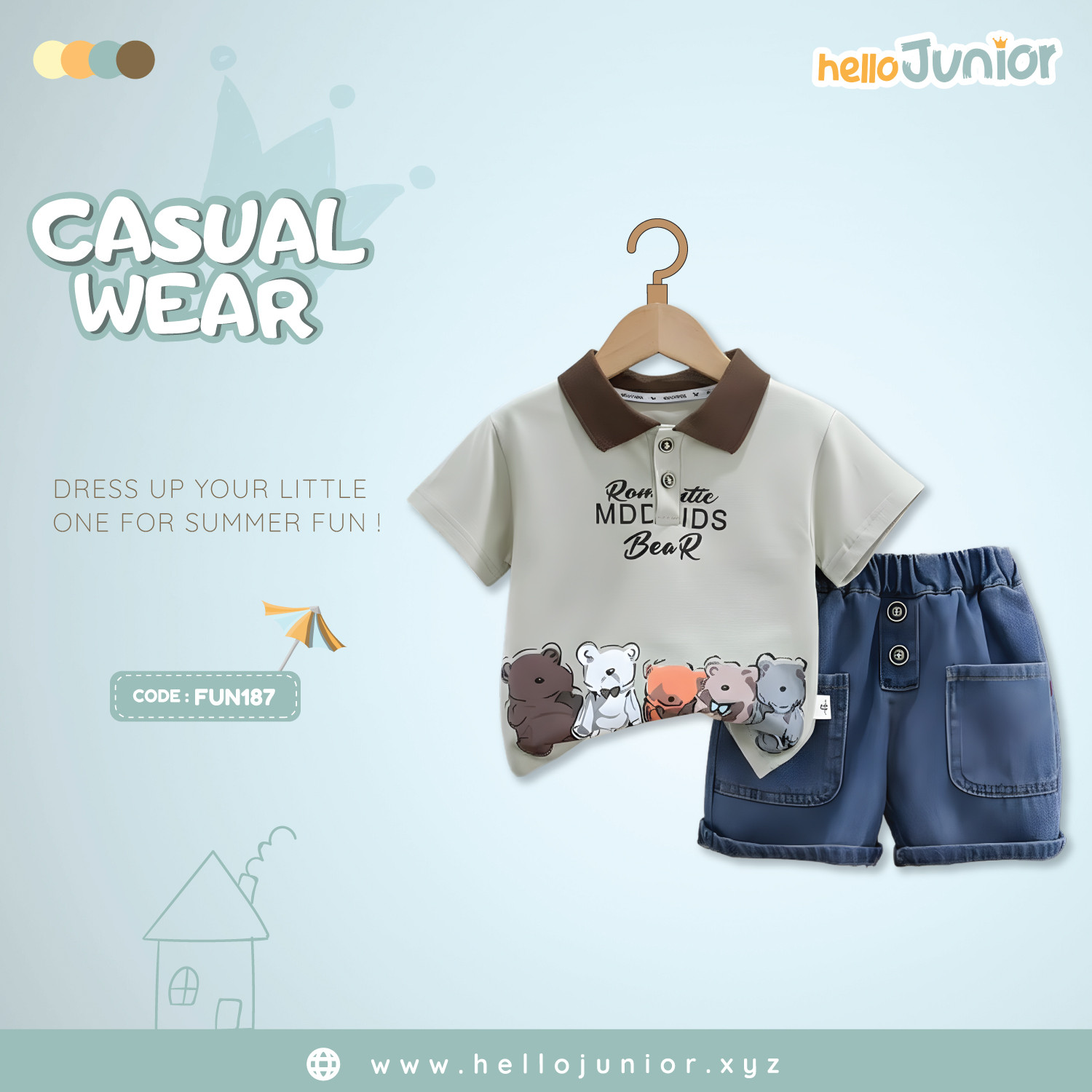 Fashion Kids Casual Wear / Dress (6 Months to 5 Years)