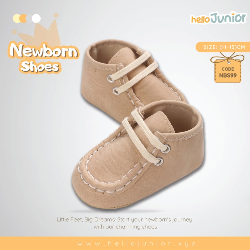 Hello Junior baby shoes for newborn to 18 month, made with cotton and rubber sole
