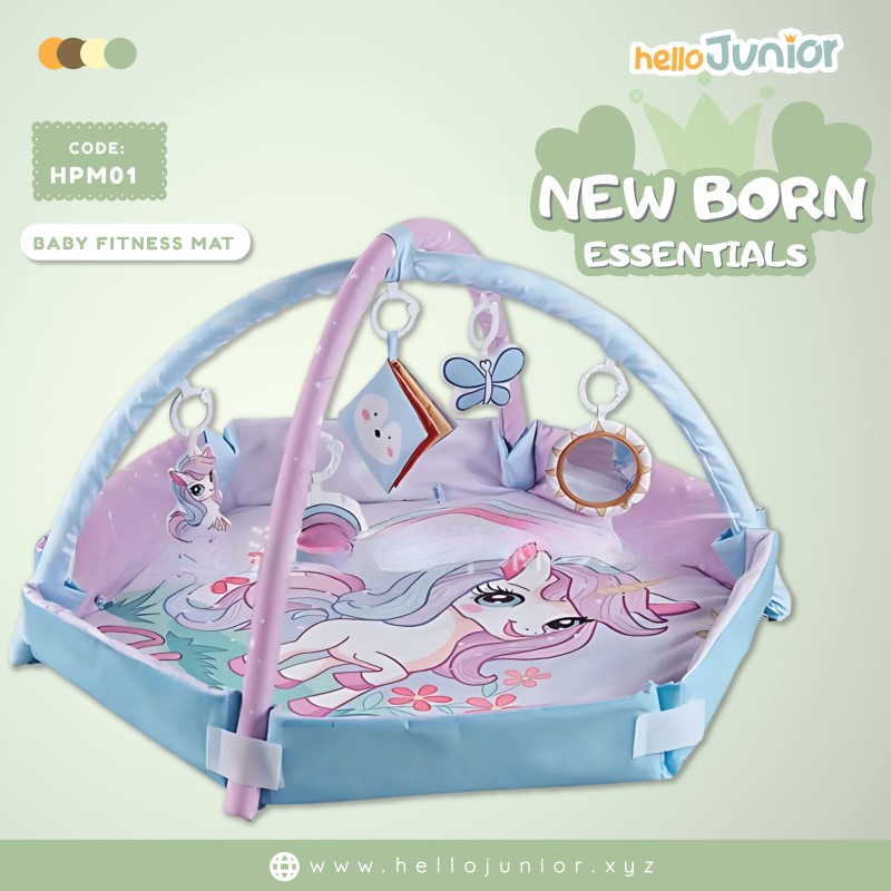5-in-1 Tummy Time Mat & Activity Gym Mat