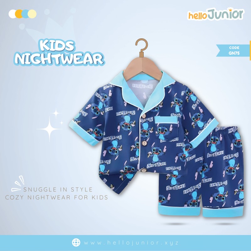 Hello Junior Kids Nightwear / PJ Set / Night Dress (6 Months to 11 Years)
