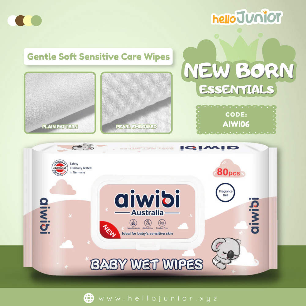 Aiwibi Australian Soft Care Baby Wet Wipes 80 Pcs | Pure & Gentle Care