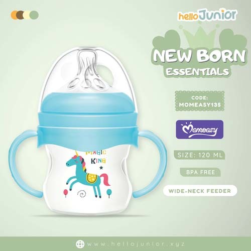 Momeasy Wide Neck PP Feeding Bottle with anti-colic Nipple
