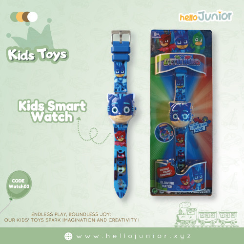 PJ Masks Catboy Kids' Digital Wristwatch – Interactive Toy Watch with Lights & Music (Ages 3-10)