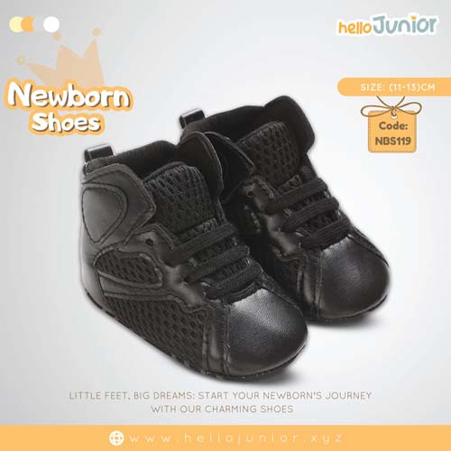 Hello Junior baby shoes for newborn to 18 month, made with cotton and rubber sole