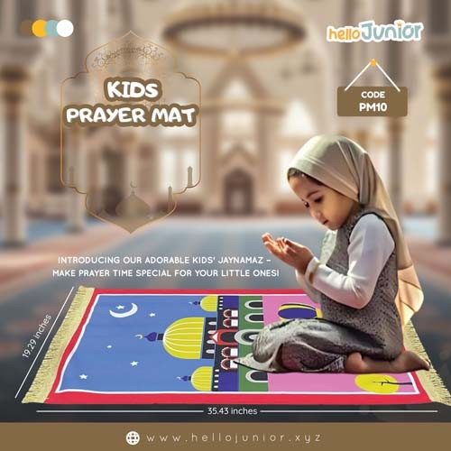 Hello Junior Baby PrayerMat / Jaynamaz for kids
