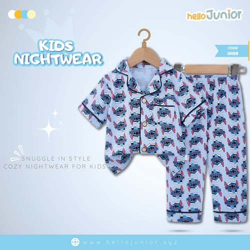 Hello Junior Kids Winter Nightwear / PJ Set / Night Dress (6 Months to 11 Years)