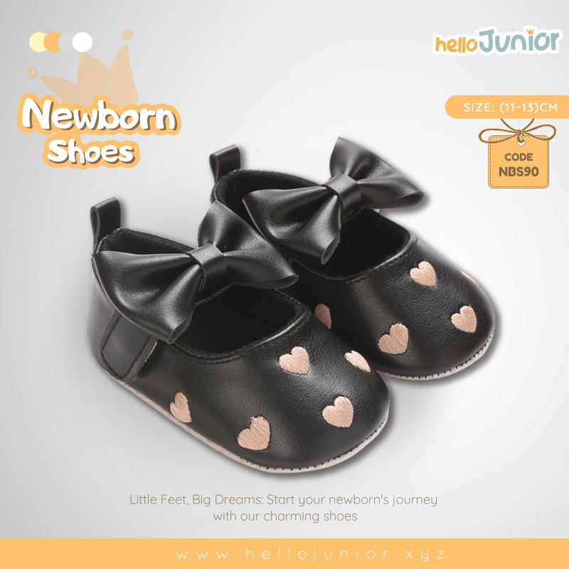 Hello Junior baby shoes for newborn to 18 month, made with cotton and rubber sole