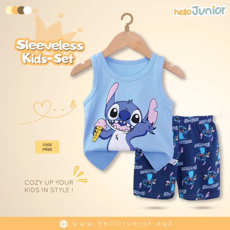 Hello Junior Sleeveless / Maggie sleeve T-Shirt for Kids (6 Months to 11 Years)