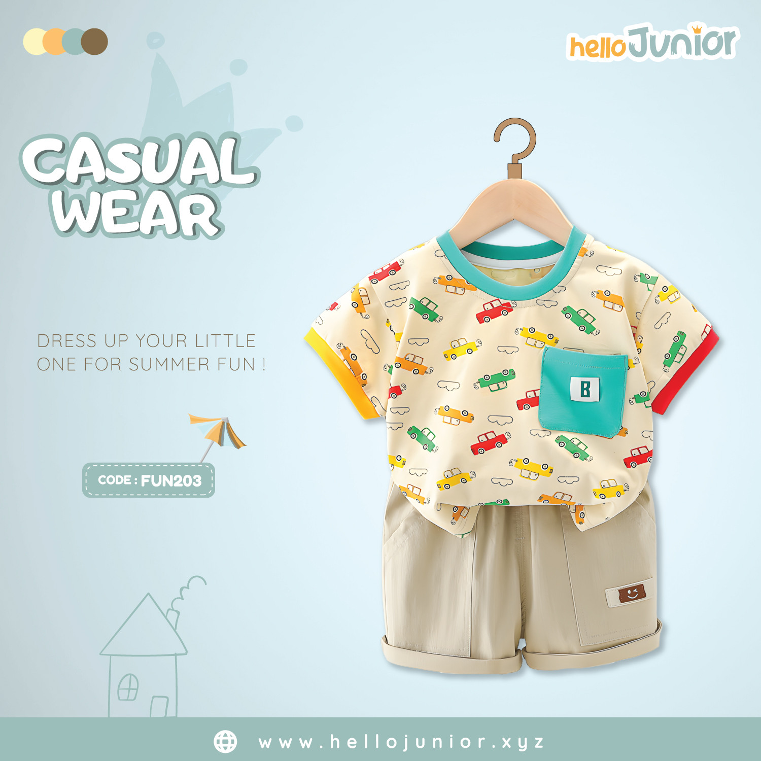 Fashion Kids Casual Wear / Dress (6 Months to 5 Years)