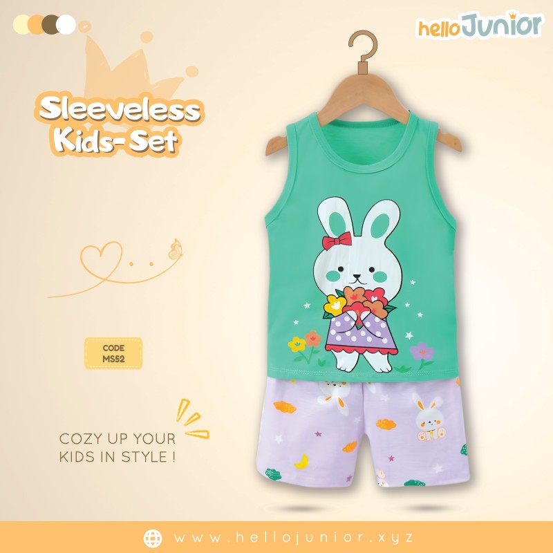 Hello Junior Sleeveless / Maggie sleeve T-Shirt for Kids (6 Months to 11 Years)
