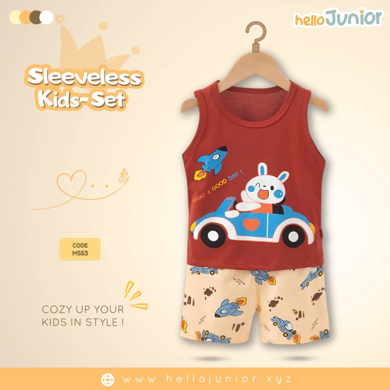 Hello Junior Sleeveless / Maggie sleeve T-Shirt for Kids (6 Months to 11 Years)