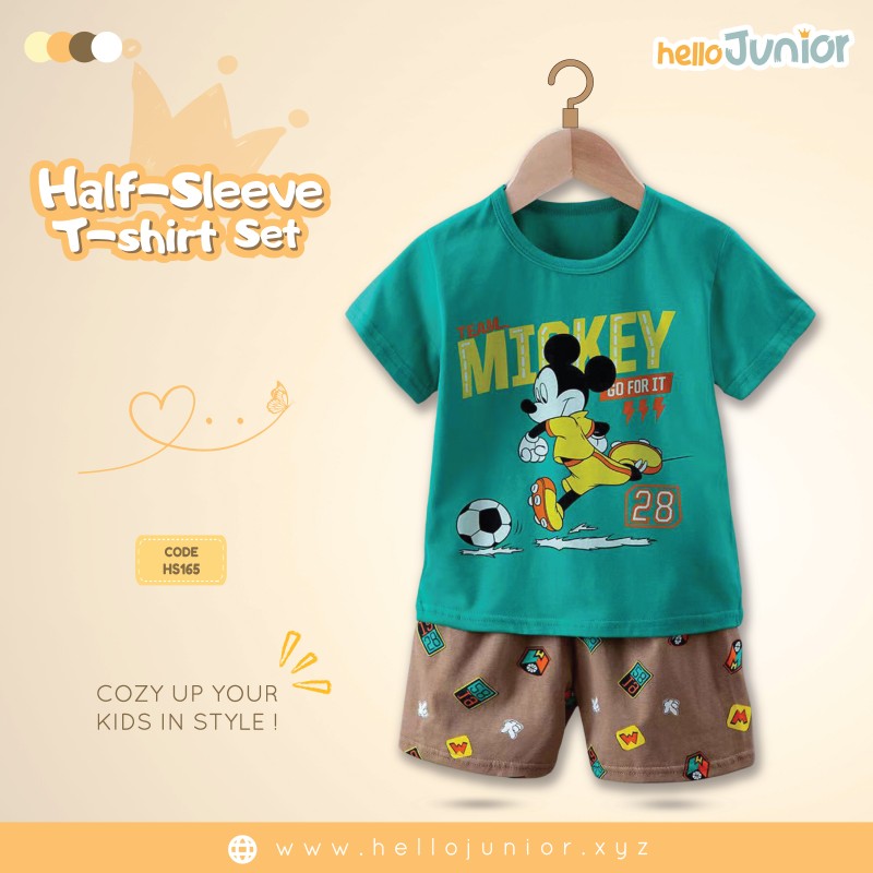 Hello Junior Half Sleeve T-Shirt for Kids (6 Months to 11 Years)