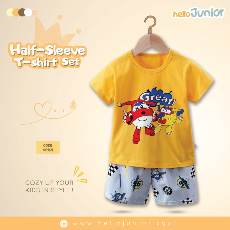 Hello Junior Half Sleeve T-Shirt for Kids (6 Months to 11 Years)