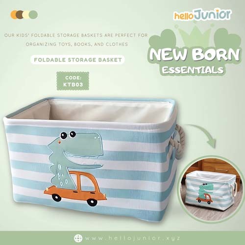 Foldable Cartoon Storage Basket / Laundry Bin