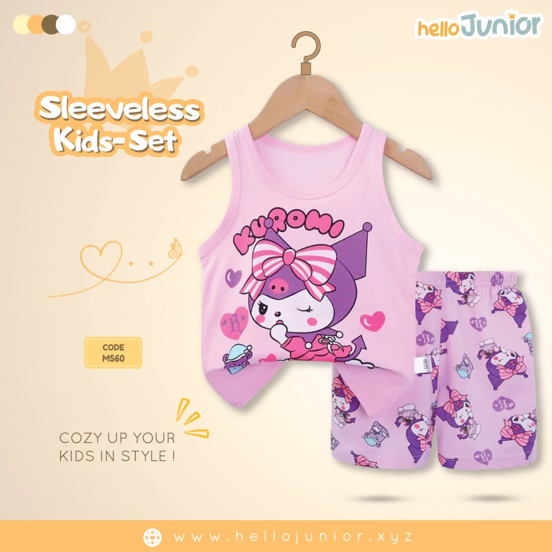 Hello Junior Sleeveless / Maggie sleeve T-Shirt for Kids (6 Months to 11 Years)
