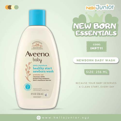 Aveeno Baby Daily Healthy Start Newborn Wash – 236ml (Made in Canada)
