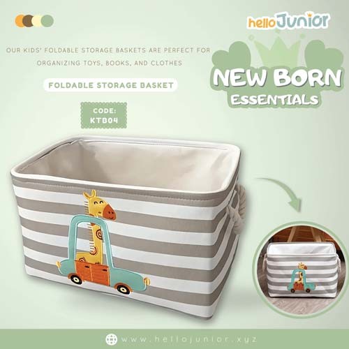Foldable Cartoon Storage Basket / Laundry Bin