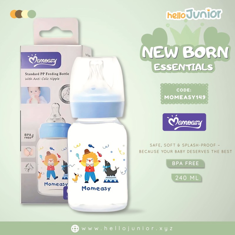 Momeasy Baby Feeding Bottle with Anti-Colic 0m+ Nipple – 4oz/120ML