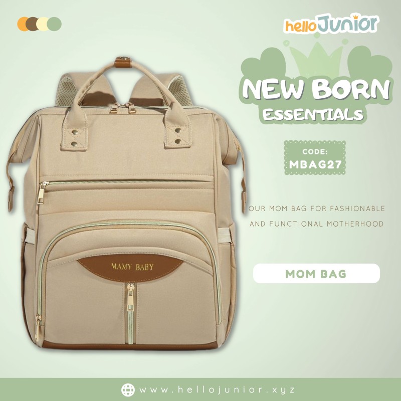 Mummy baby backpack bag / Bag for Mom, Khaki Brown