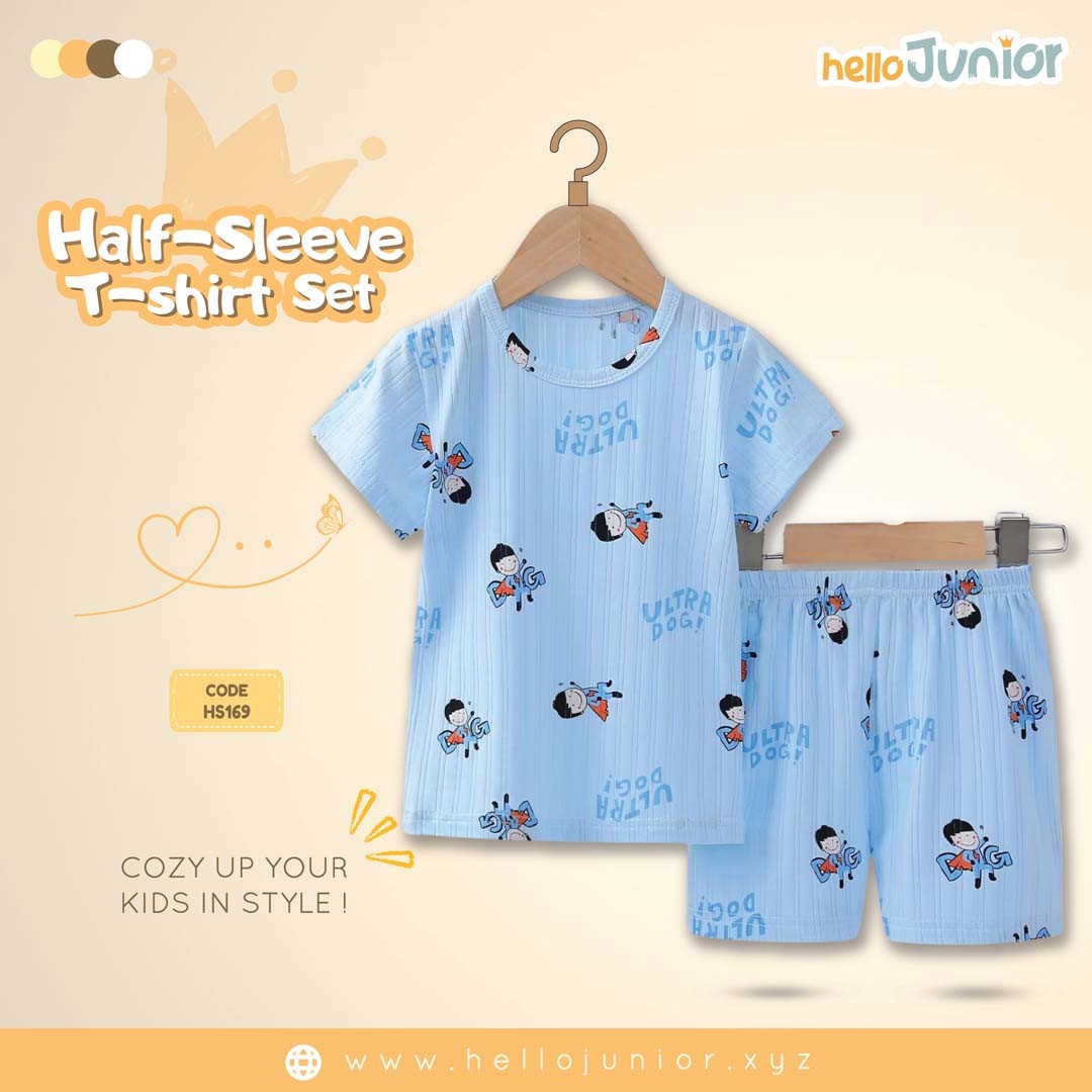 Hello Junior Half Sleeve T-Shirt for Kids (6 Months to 11 Years)