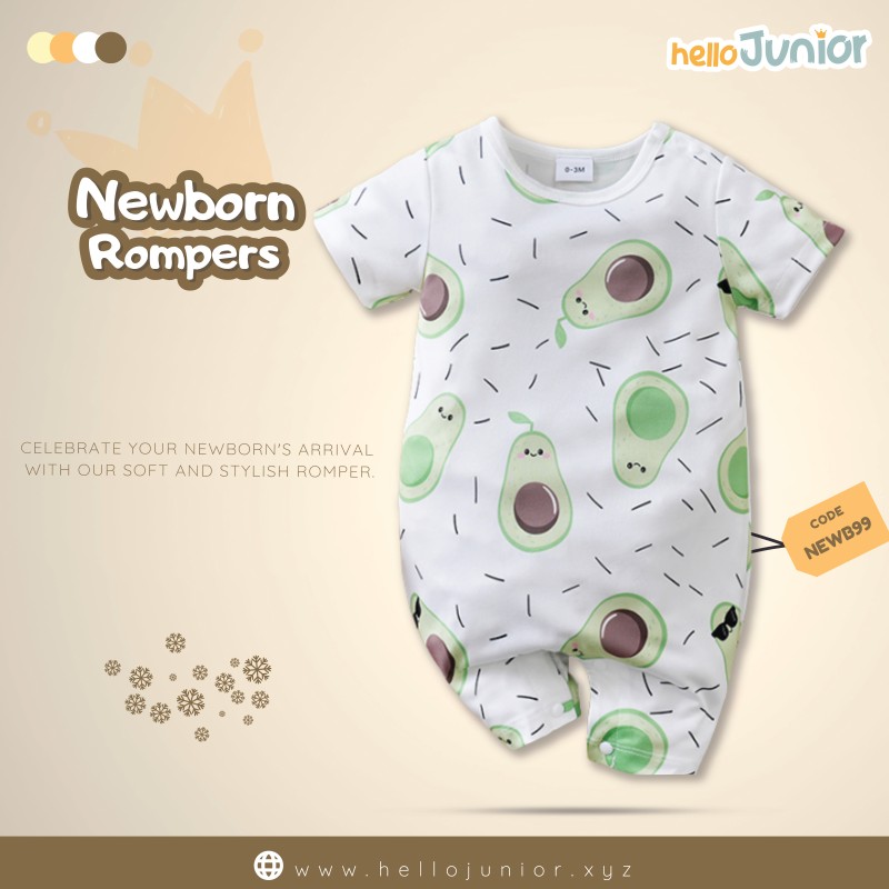 Hello Junior Kids Summer Romper, Newborn baby dress 0 month to 09 month