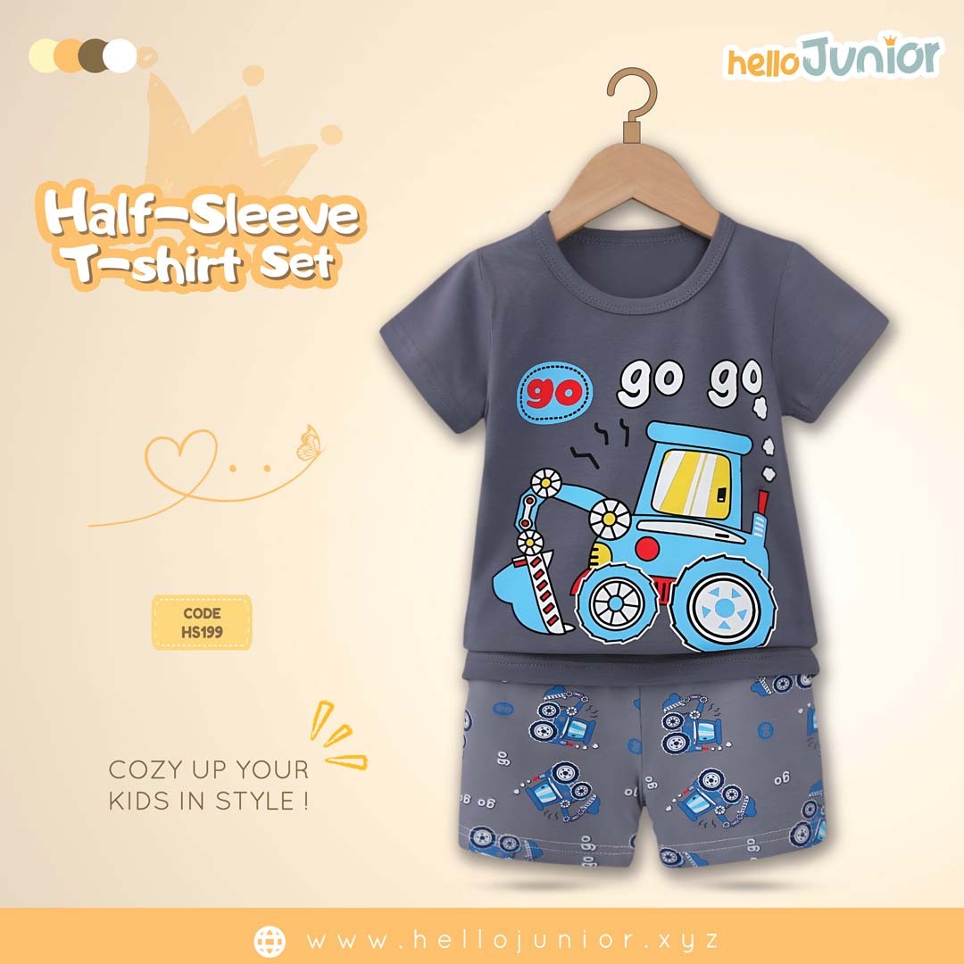 Hello Junior Half Sleeve T-Shirt for Kids (6 Months to 11 Years)