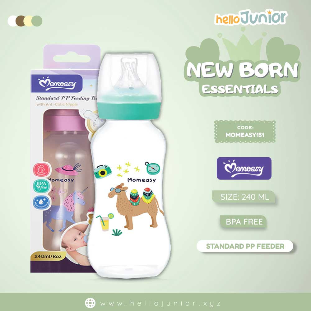 Momeasy Baby Feeding Bottle with Anti-Colic 0m+ Nipple – 4oz/120ML