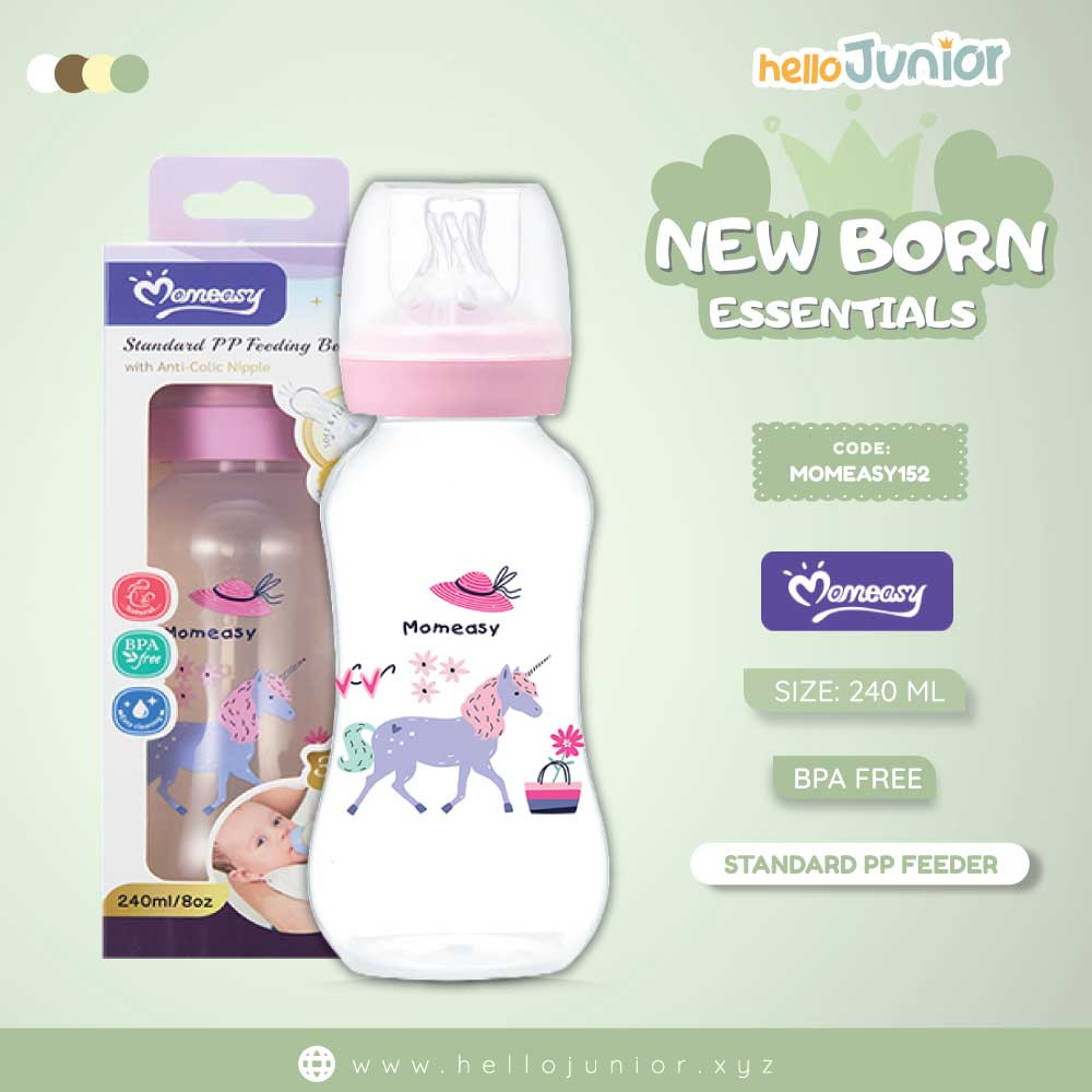 Momeasy Baby Feeding Bottle with Anti-Colic 0m+ Nipple – 4oz/120ML