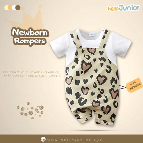 Hello Junior Kids Summer Romper, Newborn baby dress 0 month to 09 month