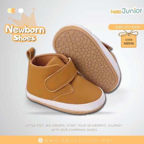 Hello Junior baby shoes for newborn to 18 month, made with cotton and rubber sole