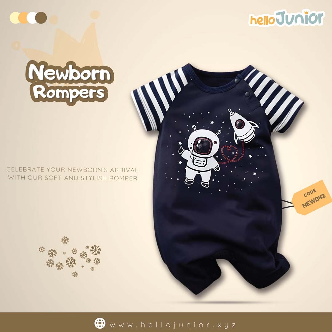 Hello Junior Kids Summer Romper, Newborn baby dress 0 month to 09 month