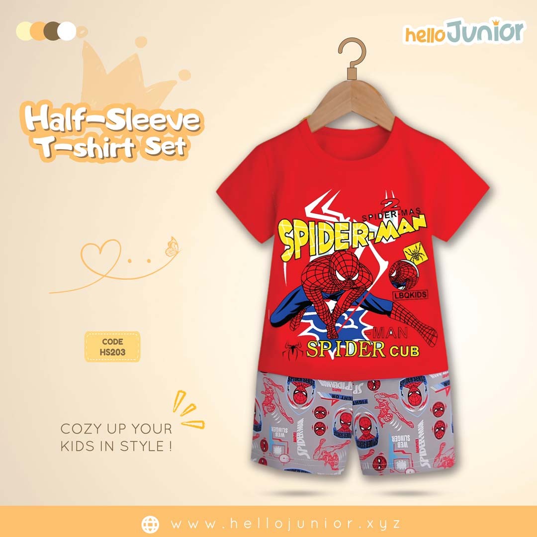Hello Junior Half Sleeve T-Shirt for Kids (6 Months to 11 Years)