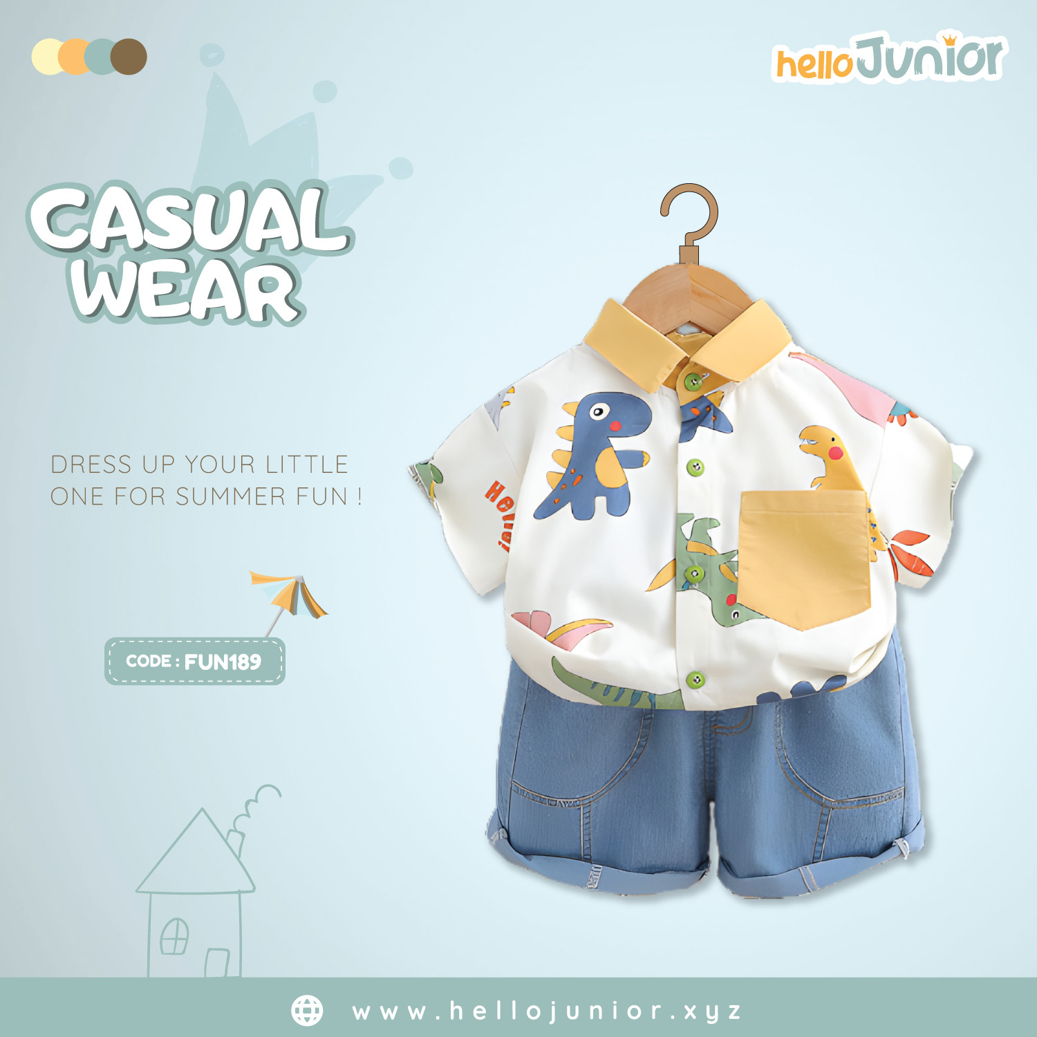 Fashion Kids Casual Wear / Dress (6 Months to 5 Years)
