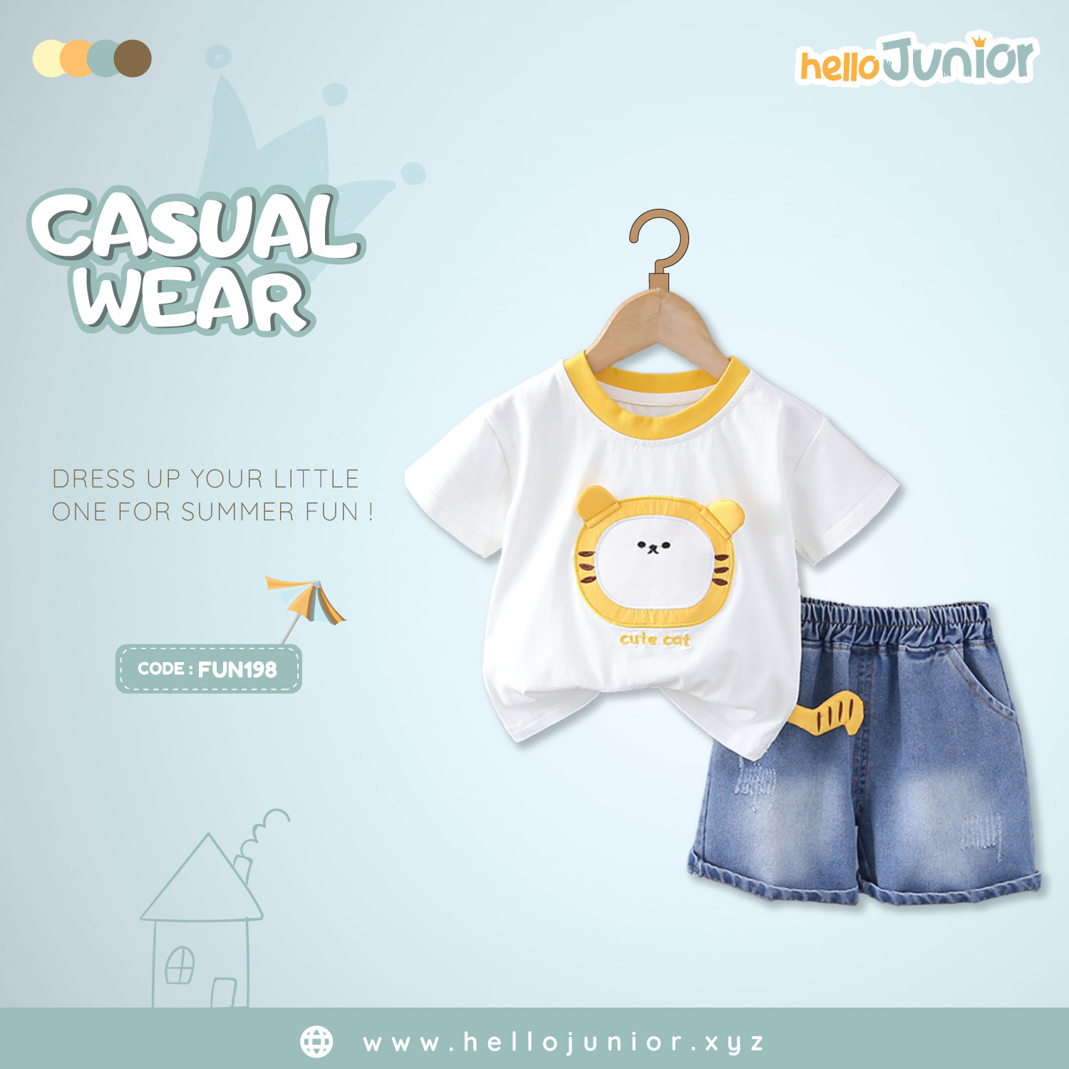Fashion Kids Casual Wear / Dress (6 Months to 5 Years)