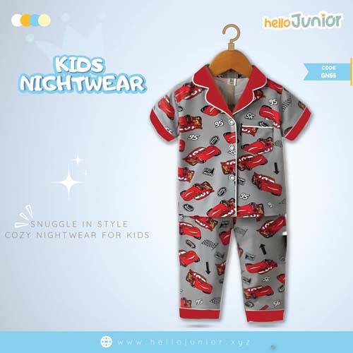 Hello Junior Kids Winter Nightwear / PJ Set / Night Dress (6 Months to 11 Years)