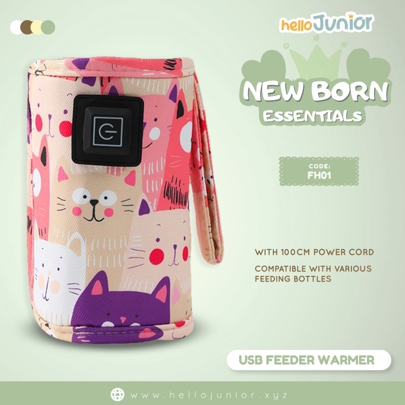 Portable USB Bottle Warmer – Adjustable Temperature Travel Insulation (Fits 55–75 mm Bottles)