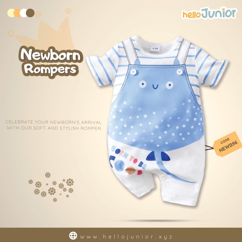 Hello Junior Kids Summer Romper, Newborn baby dress 0 month to 09 month
