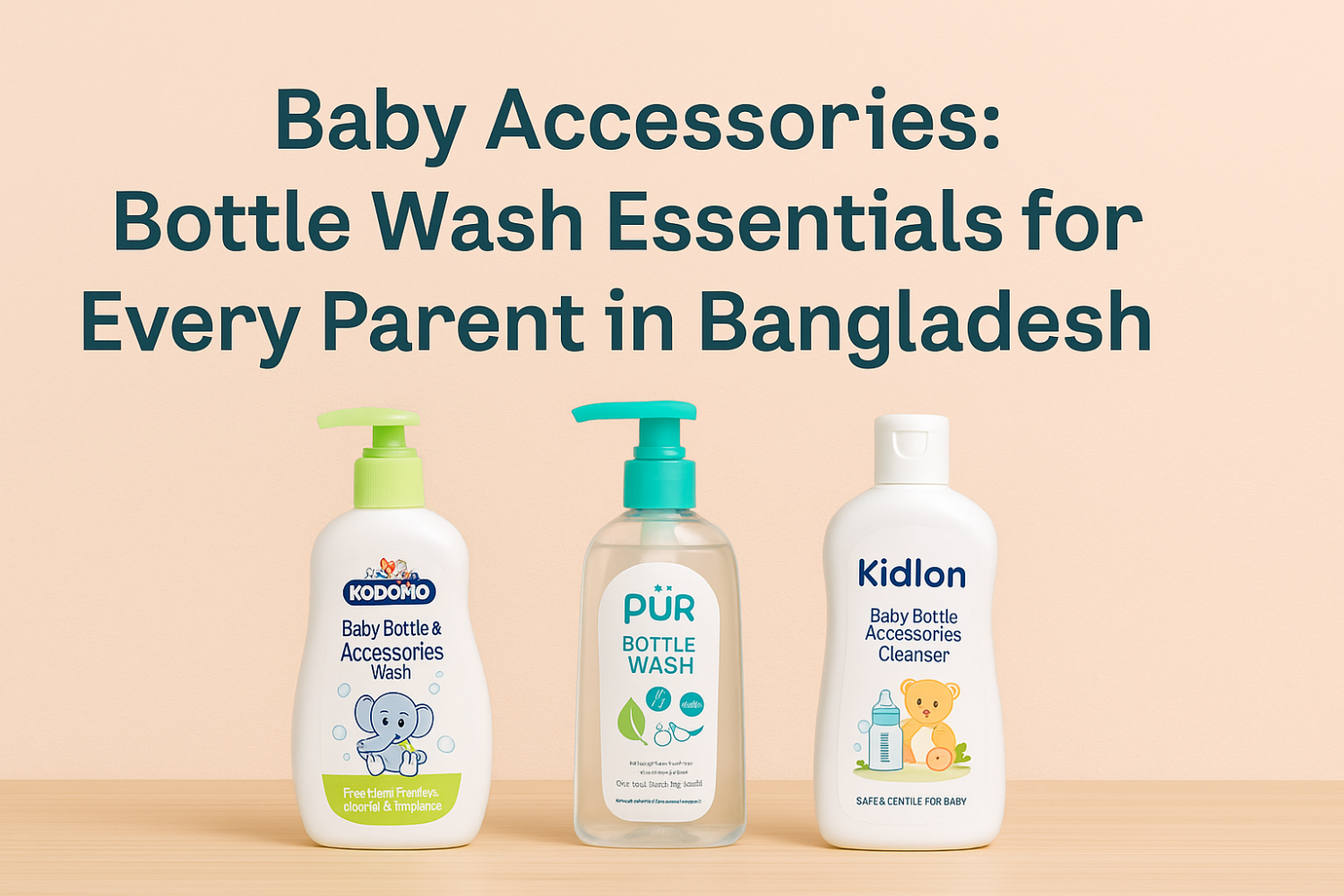 The Ultimate Guide to Baby Bottle Wash and Cleanser: Why Kodomo, PUR, and Kidlon Are Must-Haves for Every Bangladeshi Parent