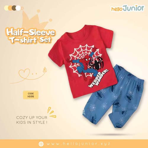 Hello Junior Half Sleeve T-Shirt for Kids (6 Months to 11 Years)