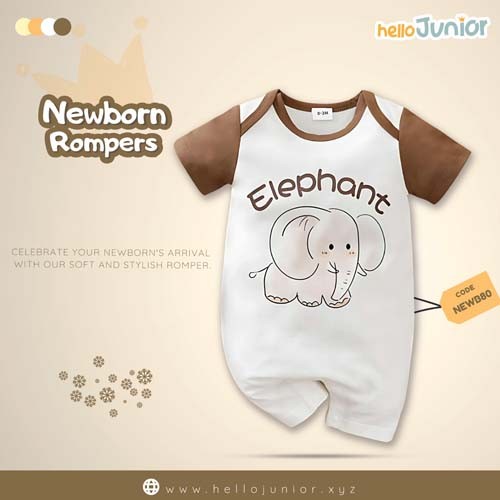 Hello Junior Kids Summer Romper, Newborn baby dress 0 month to 09 month