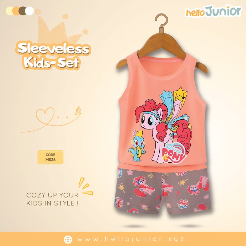 Hello Junior Sleeveless / Maggie sleeve T-Shirt for Kids (6 Months to 11 Years)