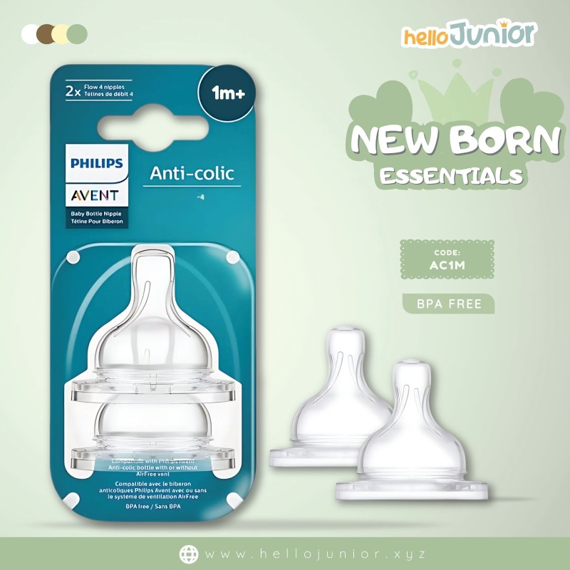 Philips Avent Classic Teats for 1m+, 2pcs Set
