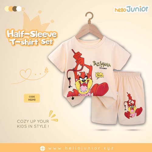 Hello Junior Half Sleeve T-Shirt for Kids (6 Months to 11 Years)