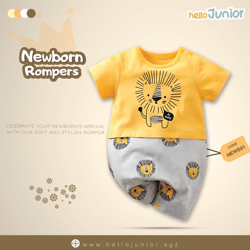 Hello Junior Kids Summer Romper, Newborn baby dress 0 month to 09 month