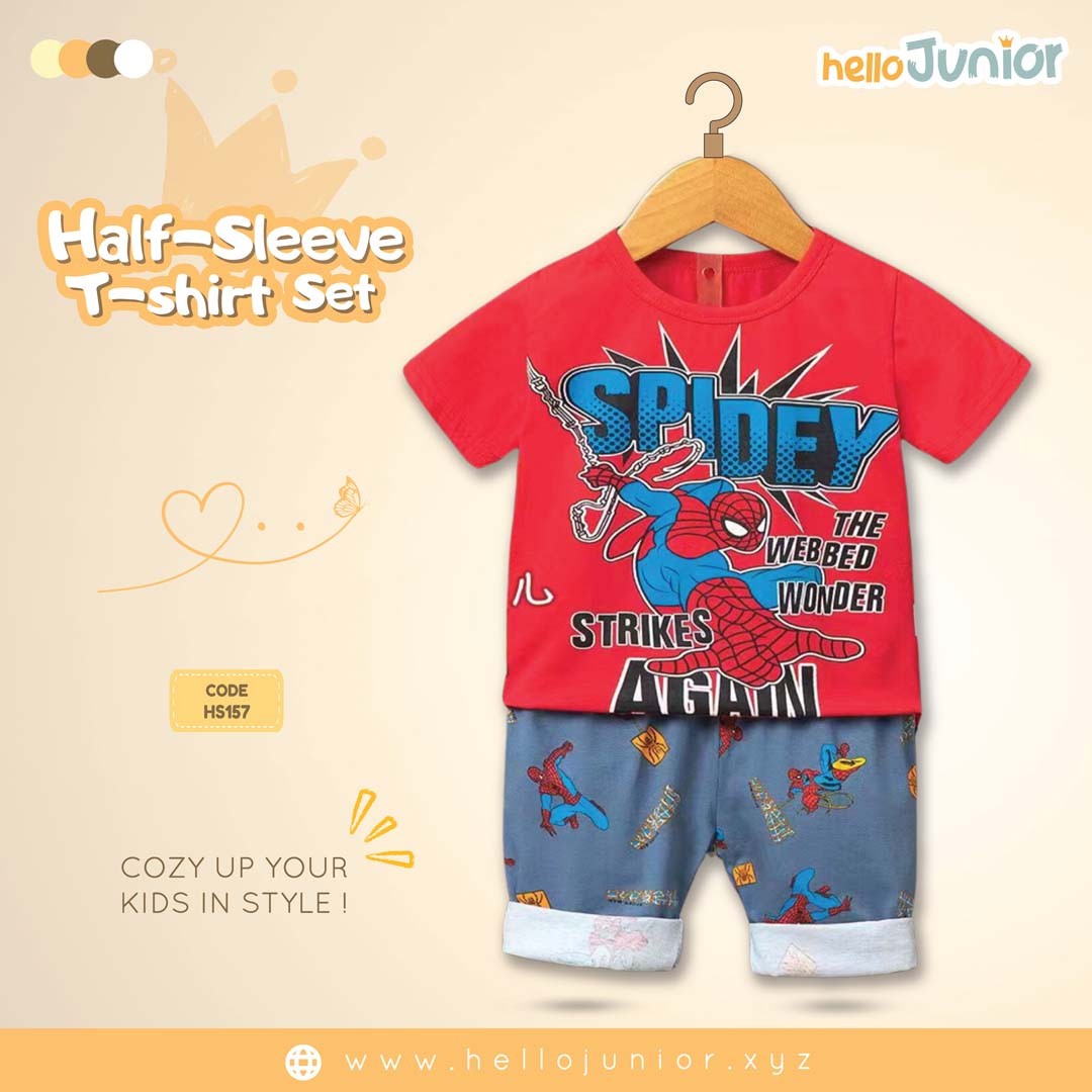 Hello Junior Half Sleeve T-Shirt for Kids (6 Months to 11 Years)